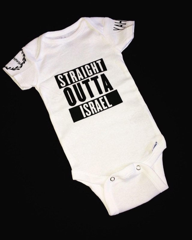 Straight Outta Israel, Baby, Infant, Romper, One Piece