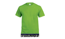 Load image into Gallery viewer, Hebrew Israelite Lime T-Shirt With Black Fringes Blue Ribbon
