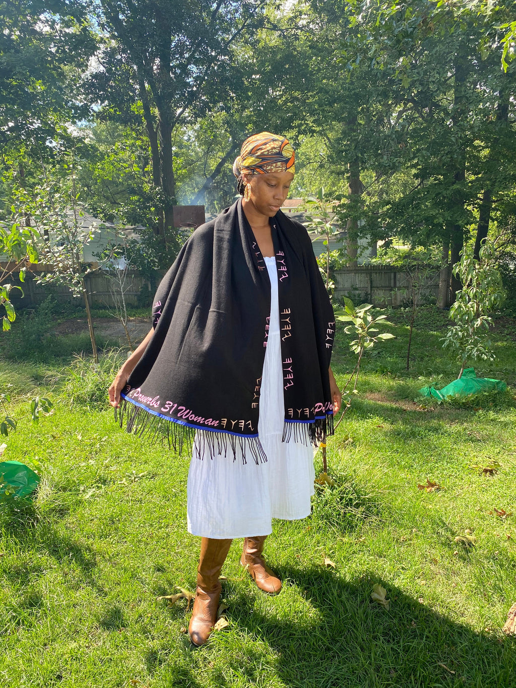 Hebrew Israelite Custom Scarf Shaw