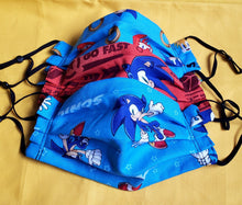 画像をギャラリービューアに読み込む, Sonic The Hedgehog 3 Masks SET 100% Cotton
