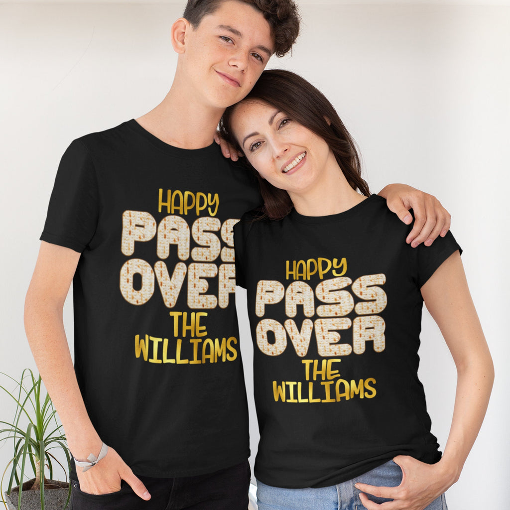 Happy Passover Family Matching Name T-Shirts