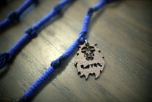 画像をギャラリービューアに読み込む, Hebrew Israelite Black With Navy Blue Tassels Tzitzits
