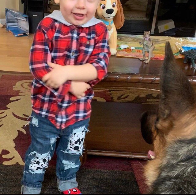 Disney Mickey Mouse Distressed Jeans