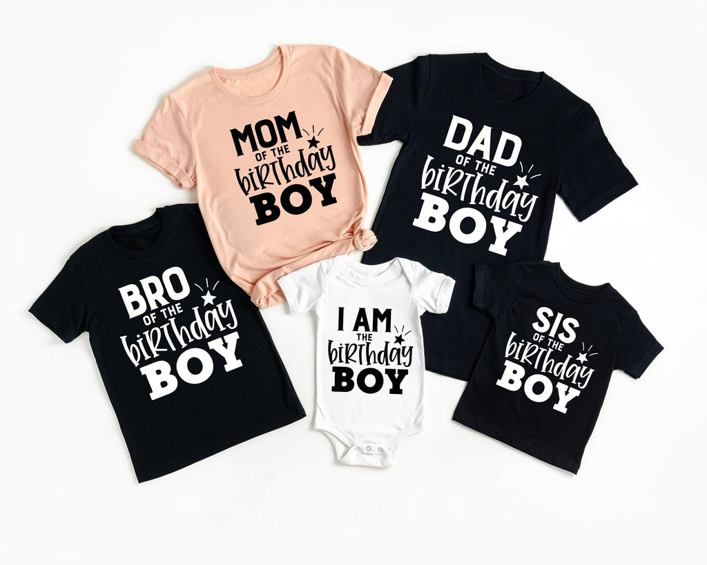 Customize Family Birthday Matching  Party Boy T -Shirts