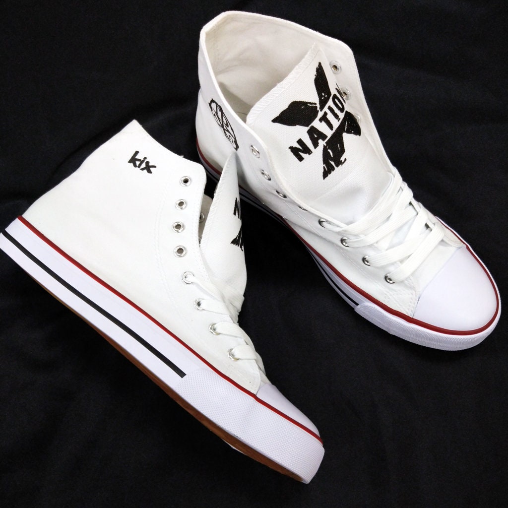 Hebrew Israelite Custom X Nation Hip Hop Shoes, like All Stars