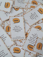 画像をギャラリービューアに読み込む, Passover Family Game 50 Trivia Cards Instant Download
