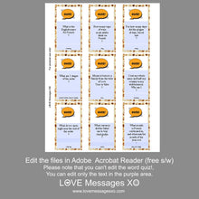 画像をギャラリービューアに読み込む, Passover Family Game 50 Trivia Cards Instant Download
