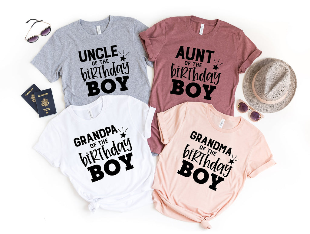 Customize Family Birthday Matching  Party Boy T -Shirts