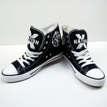 画像をギャラリービューアに読み込む, Hebrew Israelite Custom X Nation Hip Hop Shoes, like All Stars
