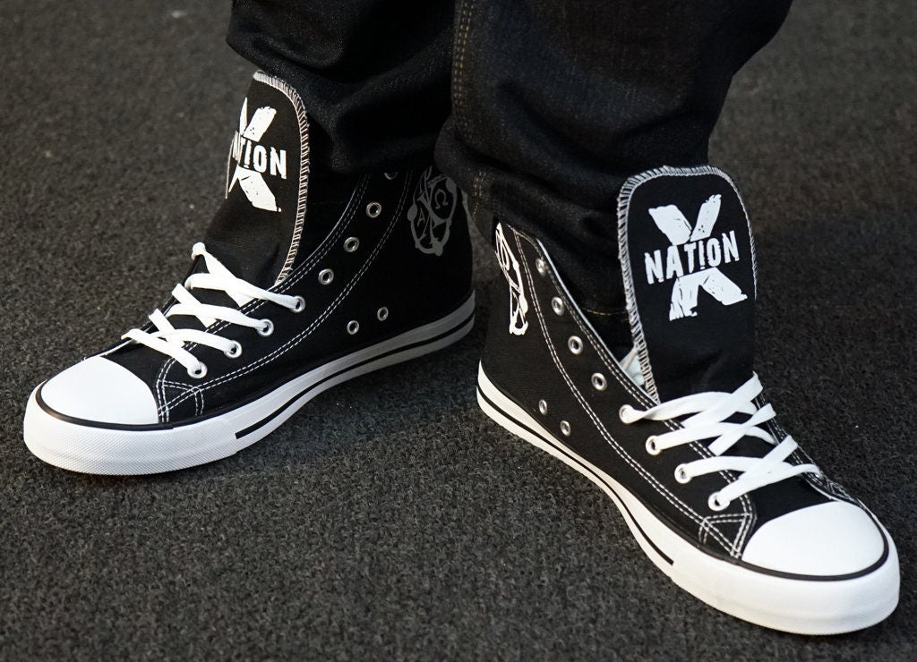 Hebrew Israelite Custom X Nation Hip Hop Shoes, like All Stars