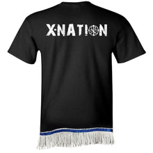 Load image into Gallery viewer, Hebrew Israelite T Shirt with Fringes, Blessed - X Nation Brand - 12 Tribes Garments
