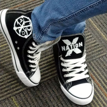 画像をギャラリービューアに読み込む, Hebrew Israelite Custom X Nation Hip Hop Shoes, like All Stars
