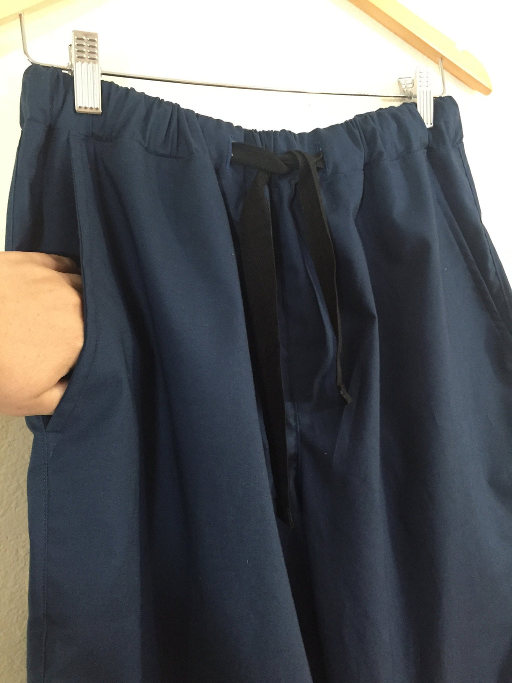 3 Pc Navy Blue Set with Gold embroidery