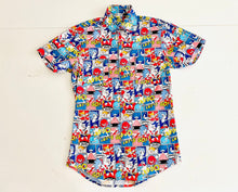 Load image into Gallery viewer, Handmade Men’s Sonic The Hedgehog Button Up Dress Shirt
