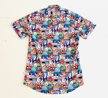 Load image into Gallery viewer, Handmade Men’s Sonic The Hedgehog Button Up Dress Shirt
