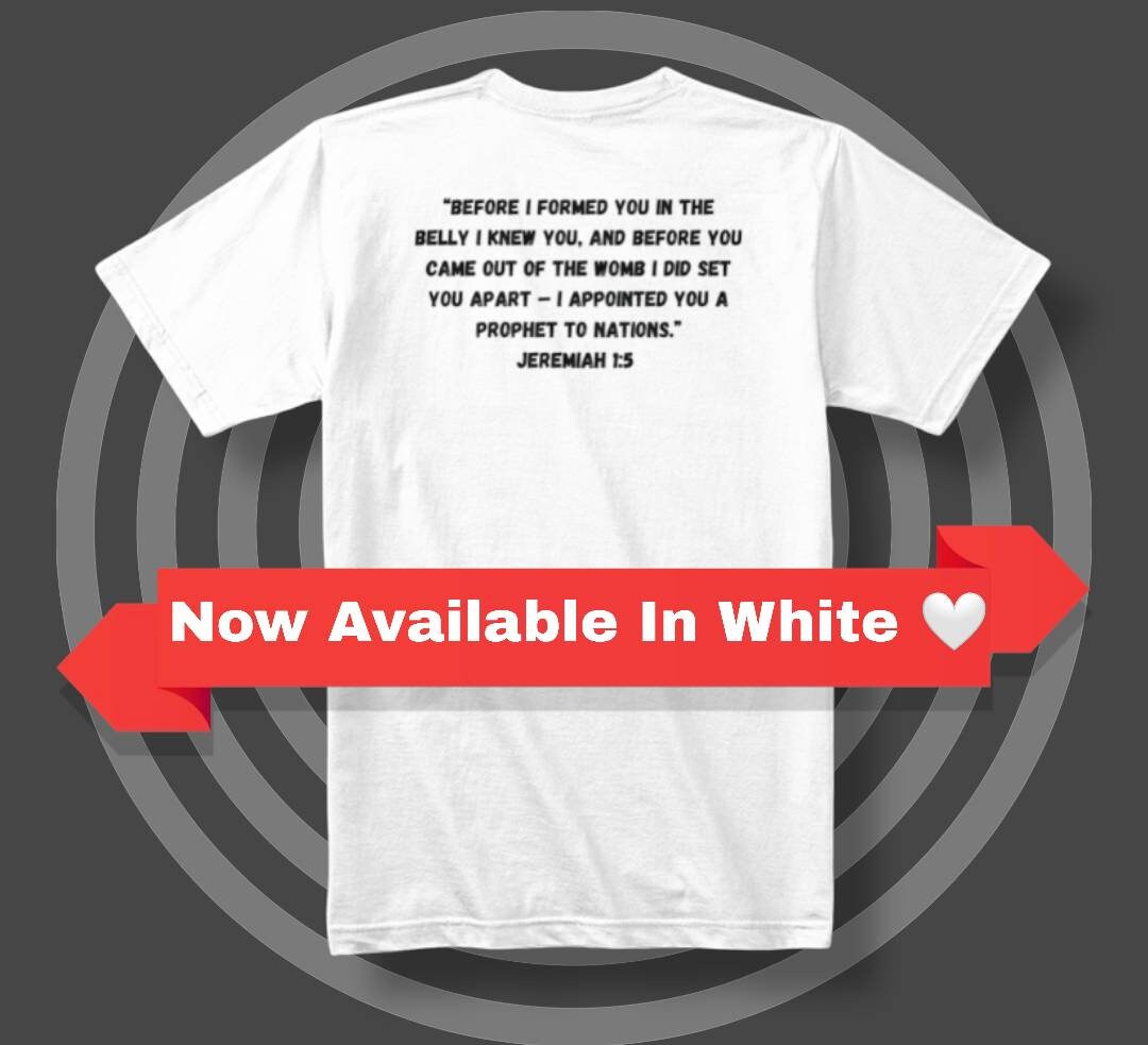 Created For His Purpose T-shirt (white)
