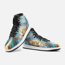 Load image into Gallery viewer, Custom Hebrew Israelite Men&#39;s Women&#39;s High Top Leather Sneakers
