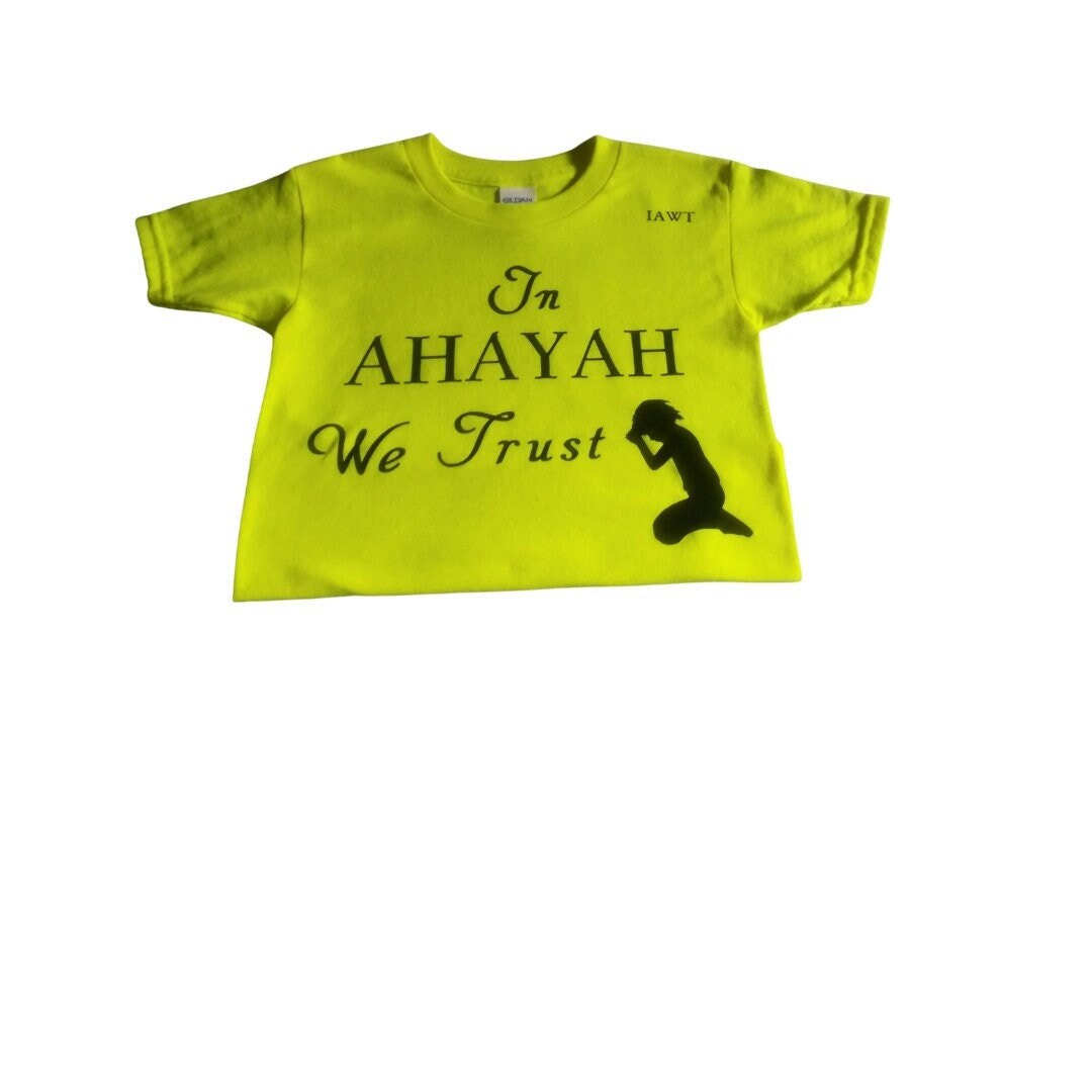 In Ahayah We Trust (Boys) Shirt. Multicolors