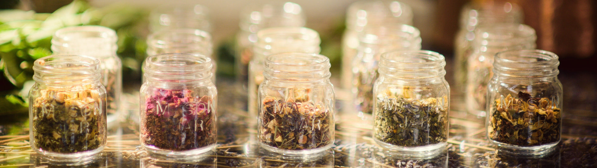 Tea Trio | ORGANIC Loose Leaf Tea Samplers | Beautiful Glass Jar Samplers  | Tea Gift
