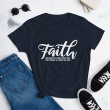 Load image into Gallery viewer, Faith by Prayer &amp; Positivity - Women&#39;s short sleeve t-shirt
