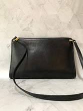 画像をギャラリービューアに読み込む, Vintage Christian Dior Shoulder Bag Authentic Black Leather Clutch
