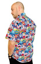 Load image into Gallery viewer, Handmade Men’s Sonic The Hedgehog Button Up Dress Shirt
