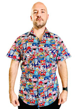 Load image into Gallery viewer, Handmade Men’s Sonic The Hedgehog Button Up Dress Shirt
