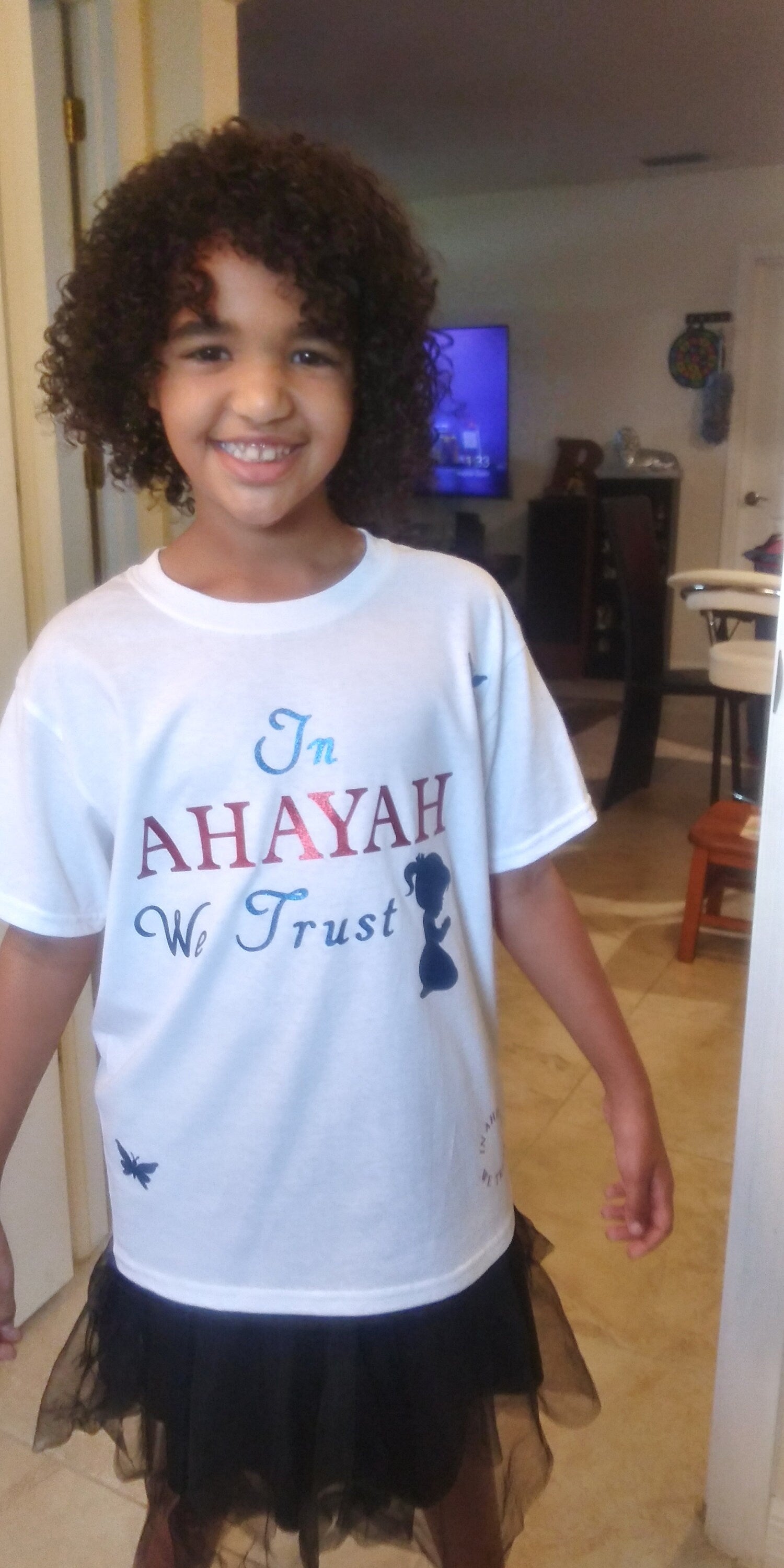 In AHAYAH WE TRUST-Israelite Girls Shirt
