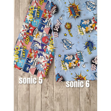 Load image into Gallery viewer, Handmade Sonic The Hedgehog Kids Face Mask, 100% Cotton
