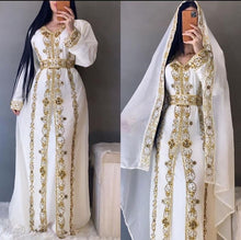 Load image into Gallery viewer, New African Attire Bridesmaid Modern Elegant Dubai Moroccan Caftan Dresses
