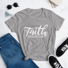 Load image into Gallery viewer, Faith by Prayer &amp; Positivity - Women&#39;s short sleeve t-shirt
