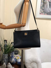 画像をギャラリービューアに読み込む, Vintage Christian Dior Shoulder Bag Authentic Black Leather Clutch

