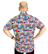 Load image into Gallery viewer, Handmade Men’s Sonic The Hedgehog Button Up Dress Shirt
