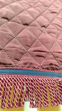 画像をギャラリービューアに読み込む, Quilted Burgundy Midi Skirt with Matching Fringes
