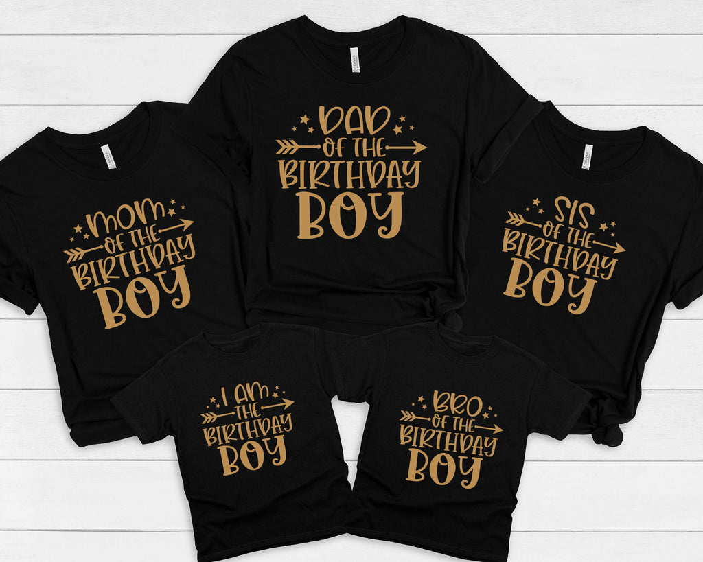 Custom Family Matching Birthday Boy T-Shirts
