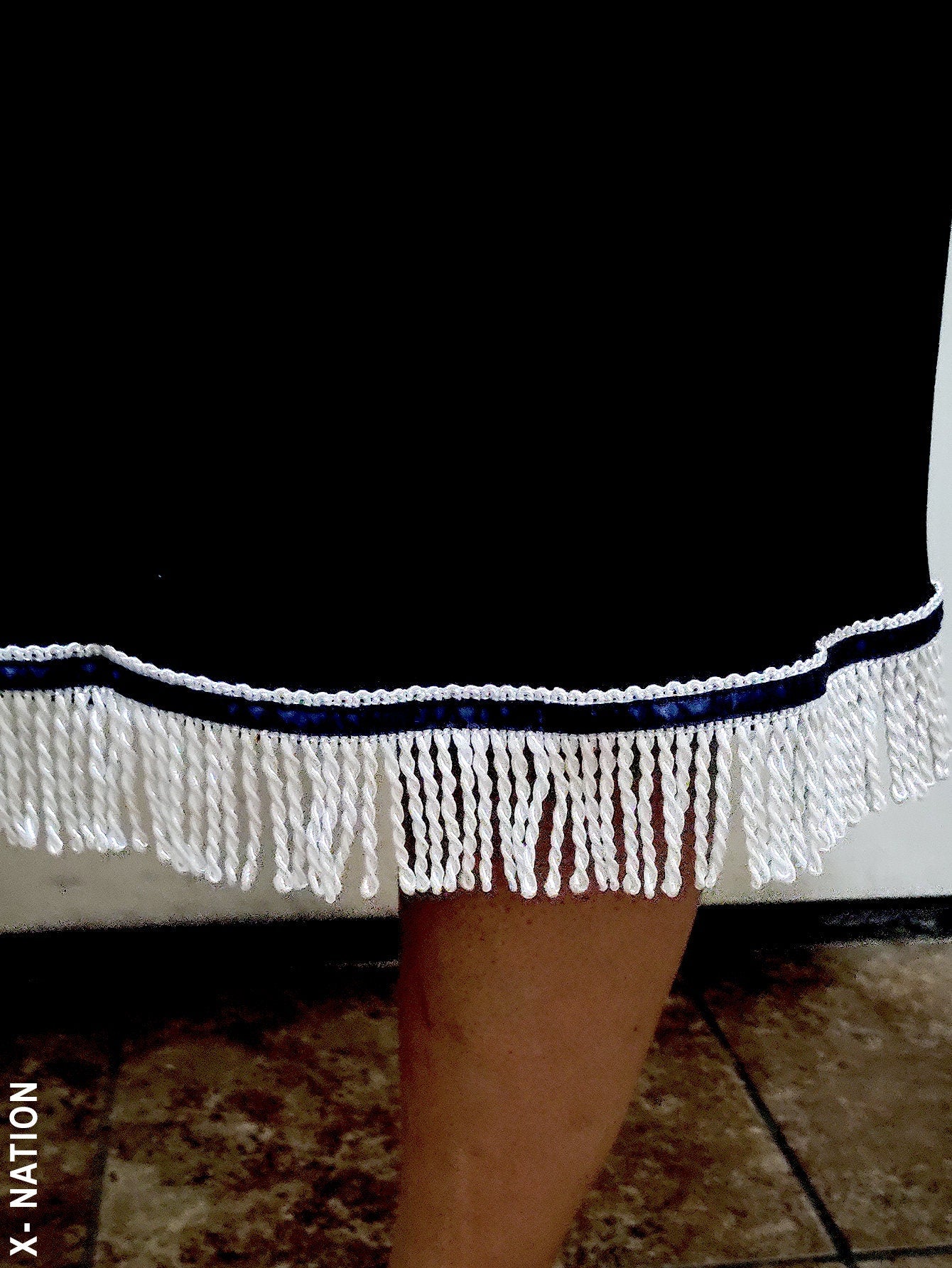 X Nation Hebrew Israelite Women's Blessed T Shirt Dress, with Fringes