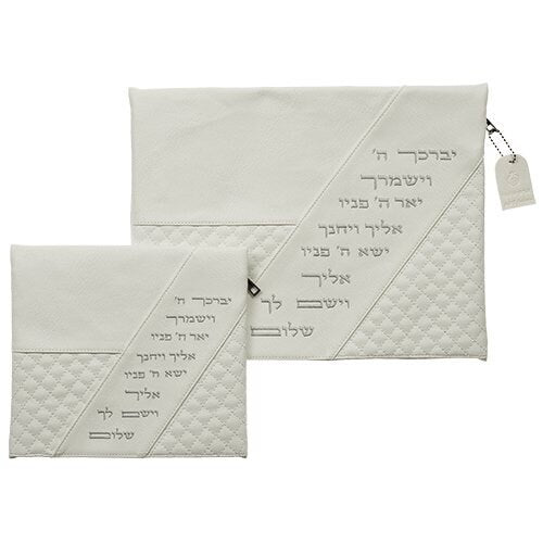 Tallit & Tefillin Faux Suede 100% Kosher Bag Set
