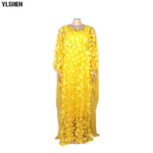 Load image into Gallery viewer, New African Women Dashiki Lace Long Flower Dress - slvhasitall
