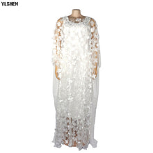 Load image into Gallery viewer, New African Women Dashiki Lace Long Flower Dress - slvhasitall
