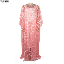 Load image into Gallery viewer, New African Women Dashiki Lace Long Flower Dress - slvhasitall

