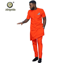 Load image into Gallery viewer, 2 Piece African Printed Short Sleeve Shirt &amp; Pants Garment For Men - slvhasitall
