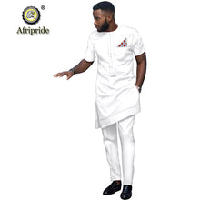 Load image into Gallery viewer, 2 Piece African Printed Short Sleeve Shirt &amp; Pants Garment For Men - slvhasitall
