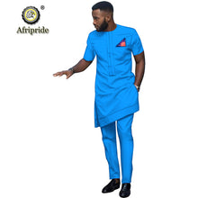 Load image into Gallery viewer, 2 Piece African Printed Short Sleeve Shirt &amp; Pants Garment For Men - slvhasitall
