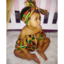 Load image into Gallery viewer, Baby Girl African Dahiki Rompers Set - slvhasitall
