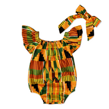 Load image into Gallery viewer, Baby Girl African Dahiki Rompers Set - slvhasitall
