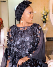 Load image into Gallery viewer, New African Women Dashiki Lace Long Flower Dress - slvhasitall
