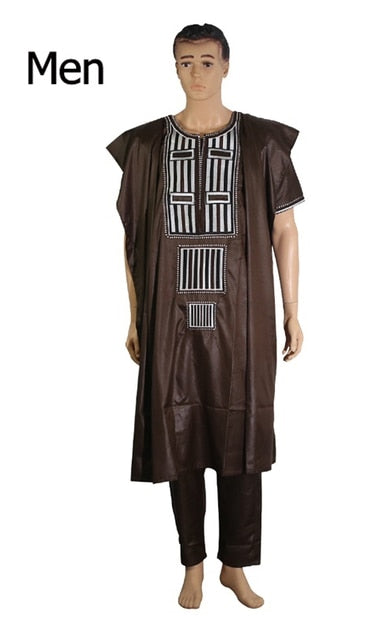 African Couple Family 3 Pieces Formal Apparel