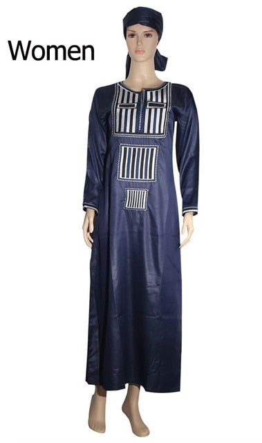 African Couple Family 3 Pieces Formal Apparel