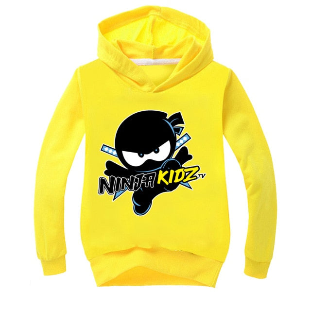 New Ninja Kidz Long Sleeves Thin Hoodie And Pants Set
