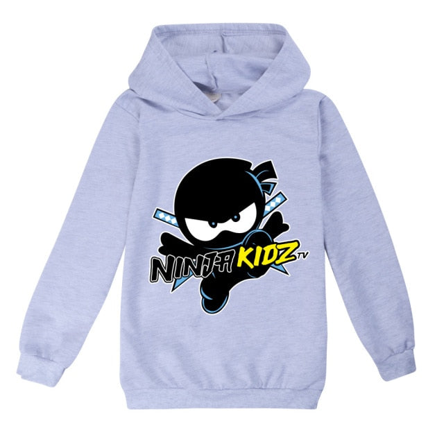 New Ninja Kidz Long Sleeves Thin Hoodie And Pants Set